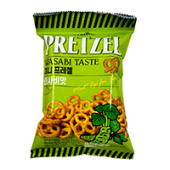 Мини-крендели "Претцели" со вкусом васаби Самджин/Samjin, Корея, 70 г