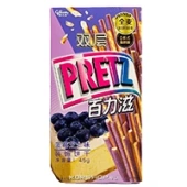 Печенье Палочки двойные со вкусом черничного чизкейка Pretz, Китай, 45 г