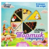 Печенье с шоколадной пастой и игрушкой &quot;Тортик-сюрприз&quot; &quot;Мастер Шифу&quot;, Китай