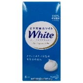 Кусковое туалетное мыло с цветочным ароматом White KAO (6 шт.), Япония, 510 г