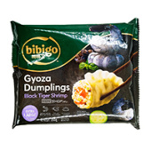 Дамплинги королевские с черными тигровыми креветками Bibigo, Китай, 350 г