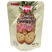 Печенье смайл с ананасовым джемом Pina VFoods, Таиланд, 70 г.