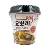 Токпокки с соусом из икры минтая и майонеза (стакан) Pollock Roe Mayo Topokki Yopokki, Корея, 118 г