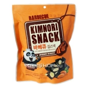 Чипсы из морской капусты с миндалем со вкусом барбекю Kimnori, Корея, 25 г