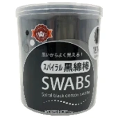 Черные спиралевидные ватные палочки Watts, Китай, 180 шт