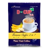 Растворимый кофе 3 в 1 со вкусом банана D-Cup Ajinotakara, Таиланд, 19 г