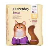 Прокладки гигиенические хлопковые для критических дней (размер M) Sense SecretDay, Корея, 10 шт.