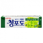 Жевательная резинка со вкусом зеленого винограда GREEN GRAPE Lotte (пластинки), Корея, 26 г