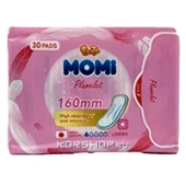 Гигиенические прокладки ежедневные ультратонкие 160 мм Liners Momi, Китай, 30 шт