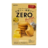 Бисквитное печенье без сахара со вкусом сливочного масла Zero Lotte, Япония, 72,6 г. Срок до 30.09.2026.