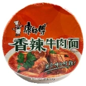 Лапша б/п Острая Говядина Kangshifu, Китай, 108 г