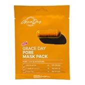 Тканевая маска для сужения пор с витаминами и фруктовыми кислотами Pore Mask Pack Grace Day, Корея, 27 мл