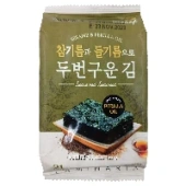 Блок (3 уп. по 4 г) Хрустящая морская капуста со вкусом периллы Нори Лэнд / Nori Land, Корея, 4 г х 3 шт.