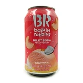 Напиток газированный Содовая со вкусом персикового йогурта Baskin Robbins Milky Soda Peach Yogurt (Корея), 350 мл