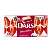 Белый шоколад «Ароматная клубника» Dars Morinaga, Япония, 46 г