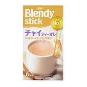 Растворимый чёрный чай с молоком с ароматом имбиря и корицы в стиках Blendy Stick AGF, Япония, 57 г