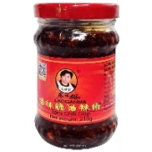 Острый соус с хрустящим перцем чили Laoganma, Китай, 210 г