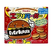 Печенье в форме бургера с шоколадной прослойкой Every Burger Bourbon, Япония, 66 г