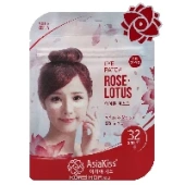 Патчи для области под глазами с экстрактом розы и лотоса Asia Kiss, Корея, 25 г