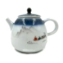 Чайник из фарфора «Рыбаки в лодке», Китай, 200 мл