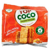 Кокосовые крекеры с арахисом Топ Коко (Top Coco), Вьетнам, 150 г