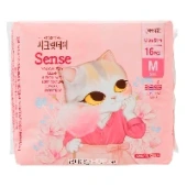 Дышащие хлопковые прокладки SecretDay Sense (16 шт), Корея, 24,5 cм