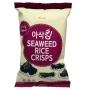 Рисовые чипсы с морской капустой с оригинальным вкусом Binari, Корея, 30 г