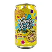Напиток холодный чай Бабл Ти со вкусом личи и маракуйи Bubble Tea Lady Boba Madam Hong, Тайвань, 320 мл
