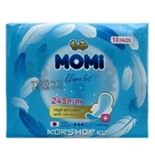 Гигиенические прокладки дневные 245 мм Momi, Китай, 10 шт