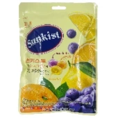 Конфеты Ассорти (лимон, апельсин, виноград) Sunkist Haitai, Корея, 125 г