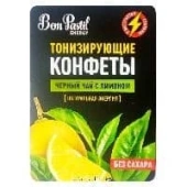 Тонизирующие конфеты «Черный чай с лимоном» Energy Bon Pastil, 12 г