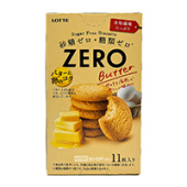 Бисквитное печенье без сахара со вкусом сливочного масла Zero Butter Lotte, Япония, 72,6 г