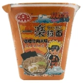 Лапша б/п со вкусом говядины и карри Yile Noodles Naruto (оранжевая), Китай, 100 г