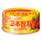 Консервированный тунец в остром соусе из красного перца Dongwon, Корея, 100 г