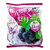 Желе конняку со вкусом винограда Yukiguni Aguri, Япония, 96 г (16 г*6шт)