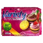 Печенье с клубничным кремом Variety VFoods, Таиланд, 260 г.