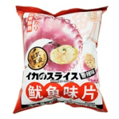 Чипсы со вкусом кальмара пряные Нонбаньчжигу / Nongbanzhigu, Китай, 40 г. Срок до 05.09.2026.