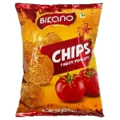 Картофельные чипсы с томатным вкусом Tangy Tomato Bikano, Индия, 60 г