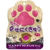 Жевательный мармелад со вкусом винограда &quot;Счастливые лапки кошки&quot; Happy Nikukyu Senjaku, Япония, 30 г