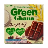 Шоколад Green Ghana Oats Milk Lotte, Япония, 48 г. Срок до 30.09.2025.