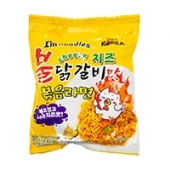 Лапша острая Бульдак со вкусом сыра и ребрышек кальби I'm Noodles Buldak Galbimat Ramen (Корея), 135 г