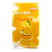 Печенье мини сэндвич со вкусом лимона Guandong Lefen, Китай, 180 г