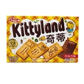 Печенье с шоколадным вкусом Kittyland Glico, Китай, 70 г. Срок до 07.10.2025.