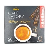 Растворимый кофе крепкий Латте в стиках Cafe Latory Blendy AGF, Япония, 189 г (9 г х 21 шт.)