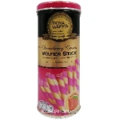 Вафельные трубочки с клубничным вкусом Royal Wafer VFoods, Таиланд, 125 г.