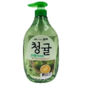 Концентрированное средство для мытья посуды Зеленый цитрус Chamgreen Lion, Корея, 965 мл