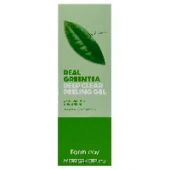 Пилинг гель для лица с экстрактом зеленого чая Real Green Tea Deep Clear Peeling Gel FarmStay, Корея, 100 мл