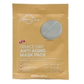 Тканевая маска для лица омолаживающая с аденозином и пептидами Anti Aging Mask Pack Grace Day, Корея, 27 мл