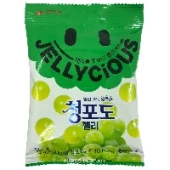 Жевательный мармелад Виноград Jellycious Green Grape Lotte, Корея, 72 г