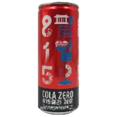 Газированный б/а напиток Кола Зеро Cola Zero 815 Woongjin, Корея, 250 мл